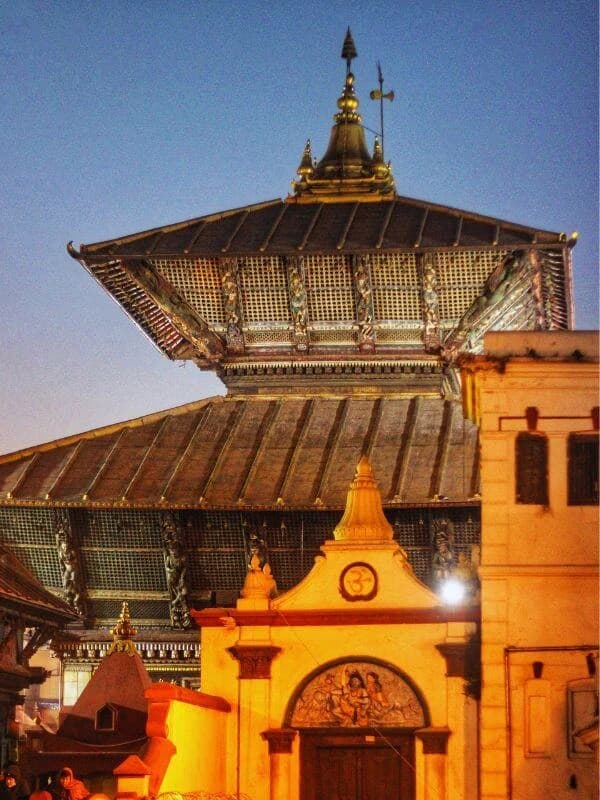 Night View of Pashupatinath Temple