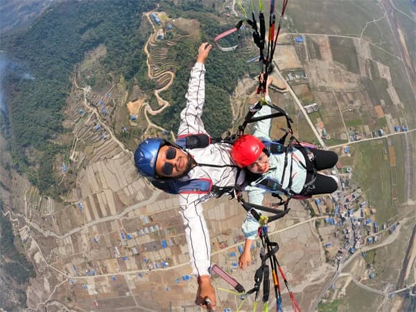 Paragliding in Kathmandu From Chandragiri